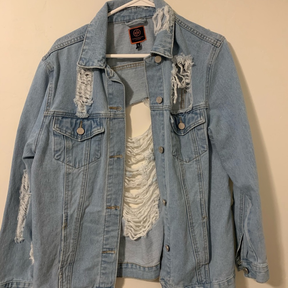Large jean jacket